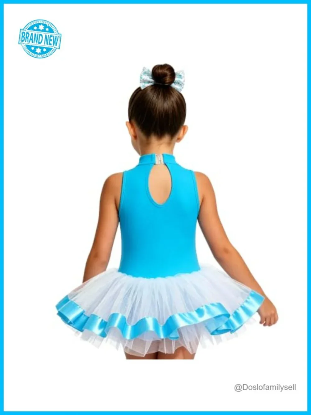 Girls Sequin Heart Ballet Tutu Dress with Bow for Dance Party Holiday